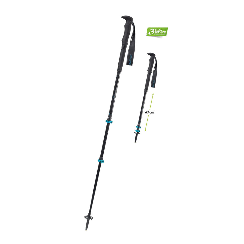 Komperdell Carbon C3 Pro poles Blue | Trekkinn